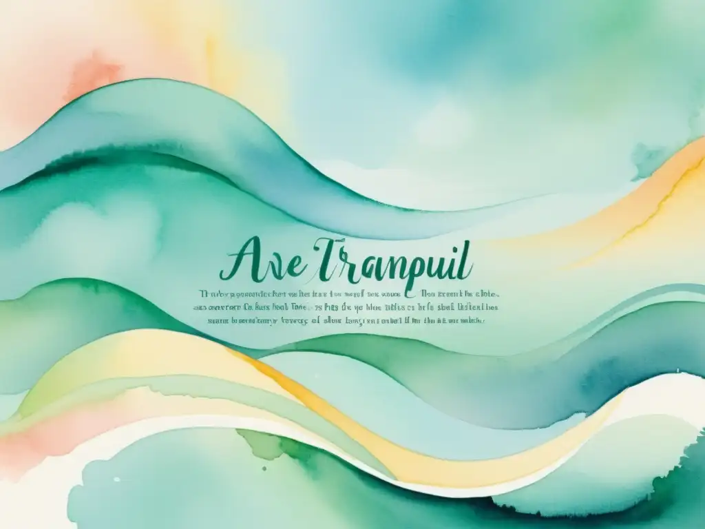 Diseño web poético en acuarela: armonía serena Acuarela etérea de diseño web poético en tonos suaves y delicados, evocando armonía y accesibilidad
