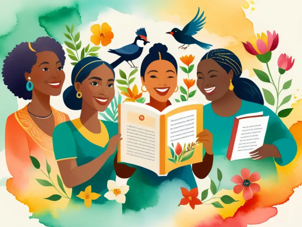Un círculo de poetas de distintas culturas comparten su pasión por la poesía en una atmósfera cálida y colorida