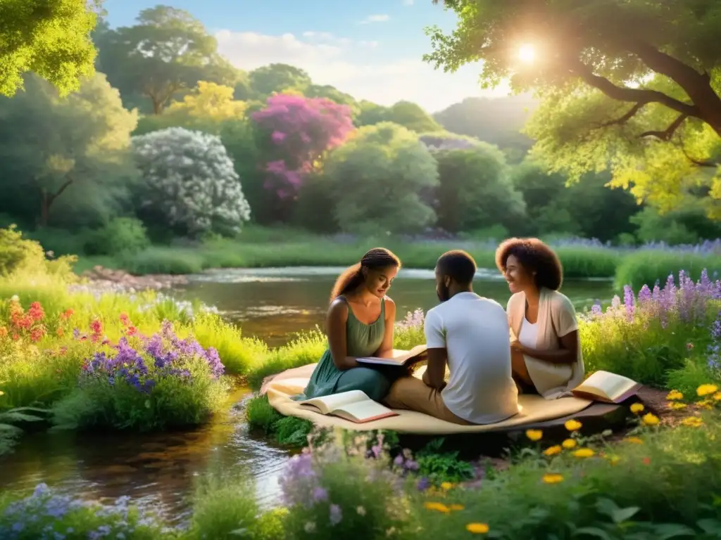 Un círculo de poetas diversos comparte sus versos en la naturaleza, animando a poetas a compartir