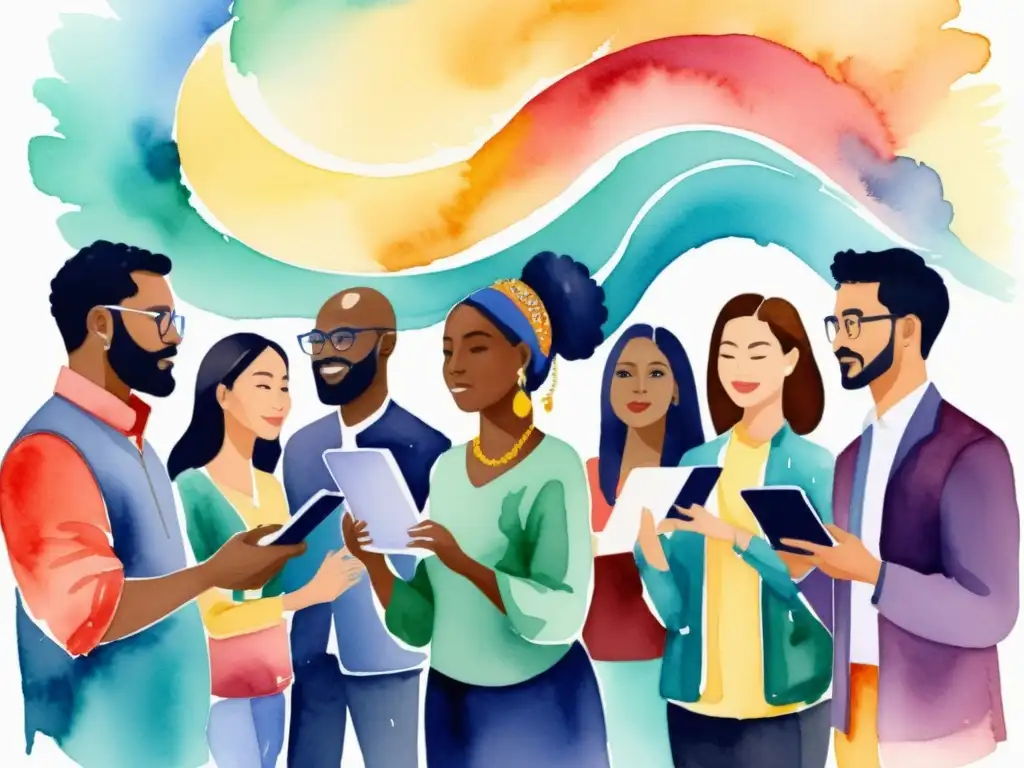 Encuentro poético multicultural: unidad en diversidad Colorido evento poético online, uniendo fronteras culturales en una expresión artística inclusiva