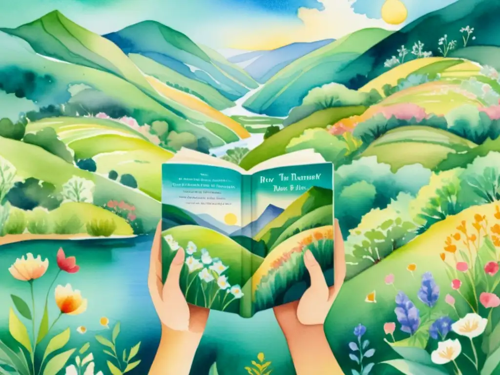 Uniendo culturas: Poesía en múltiples idiomas Uniendo corazones: manos diversas sostienen libros de poesía en diferentes idiomas en un paisaje poético