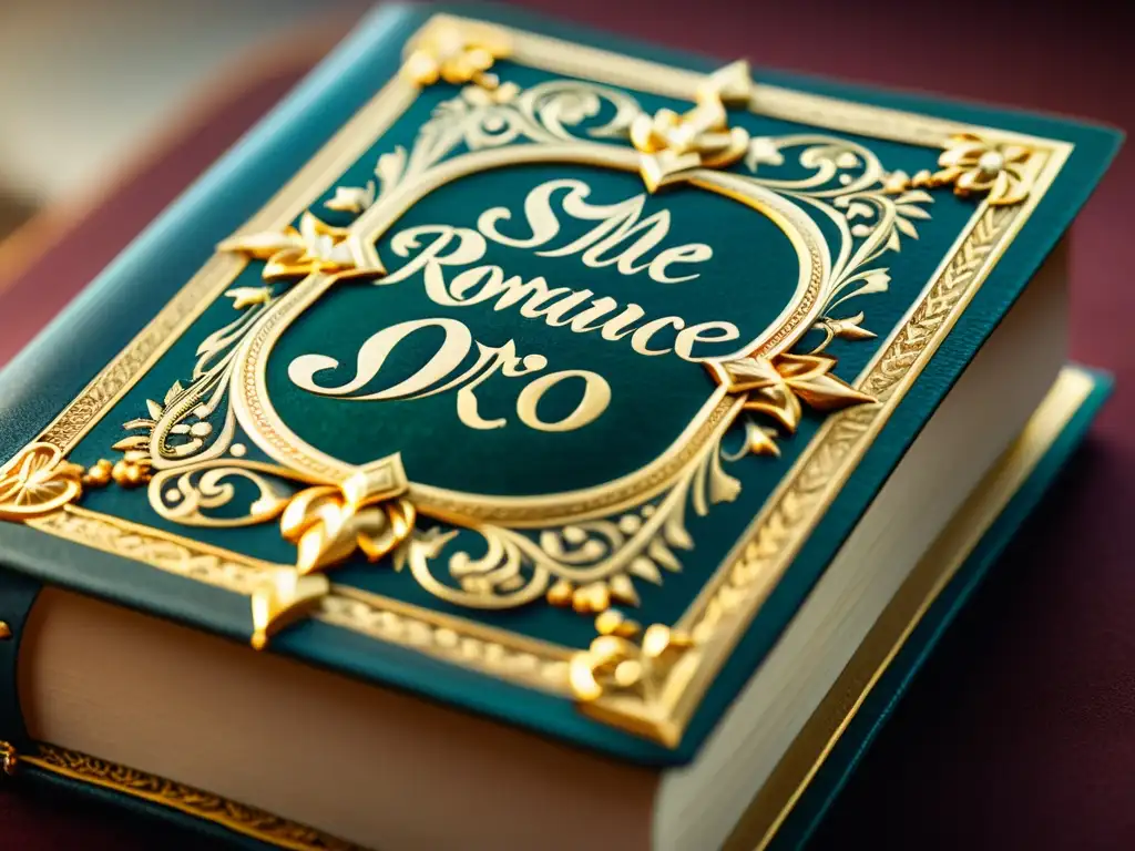 Detalle de libro bien conservado del Siglo de Oro con estructuras poéticas preferidas, encuadernado en cuero ornamental y caligrafía exquisita