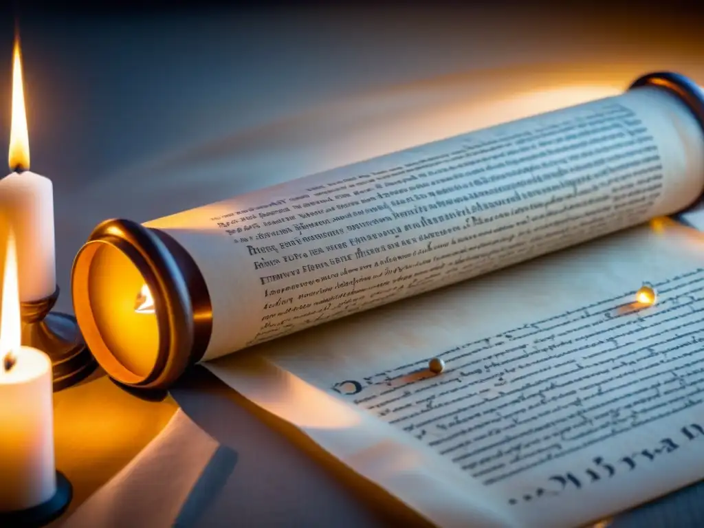 Manuscrito romano antiguo con ilustraciones filosóficas Una ilustración detallada de un antiguo pergamino romano con caligrafía latina y conceptos filosóficos de 'De Rerum Natura' de Lucrecio