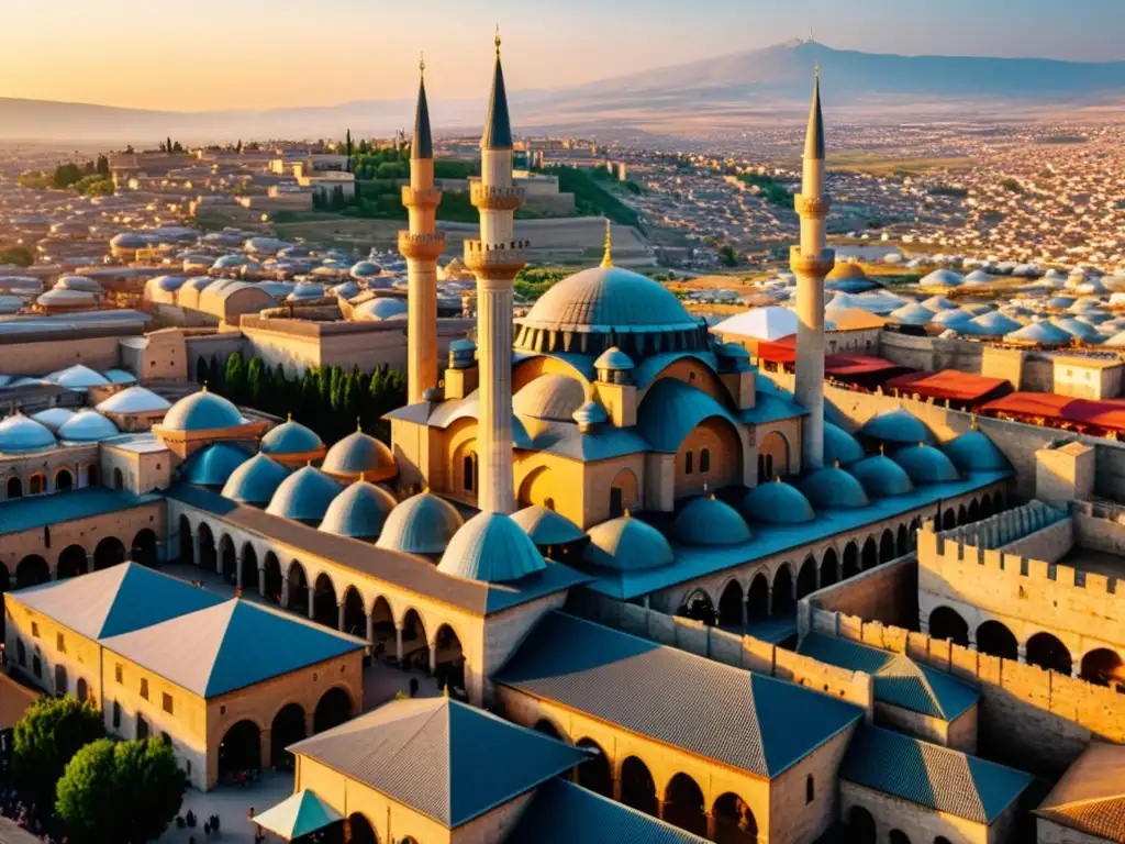 Imagen impactante de Konya, Turquía al atardecer