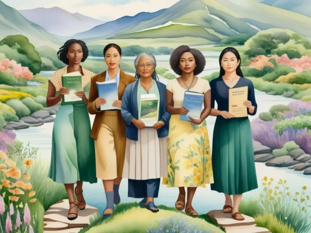 Inspiradoras poetas femeninas unidas, celebrando la influencia feminista en la poesía del siglo XXI