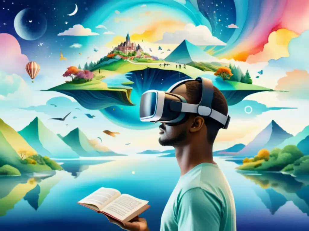 Un mundo surreal de poesía en realidad virtual inmersiva