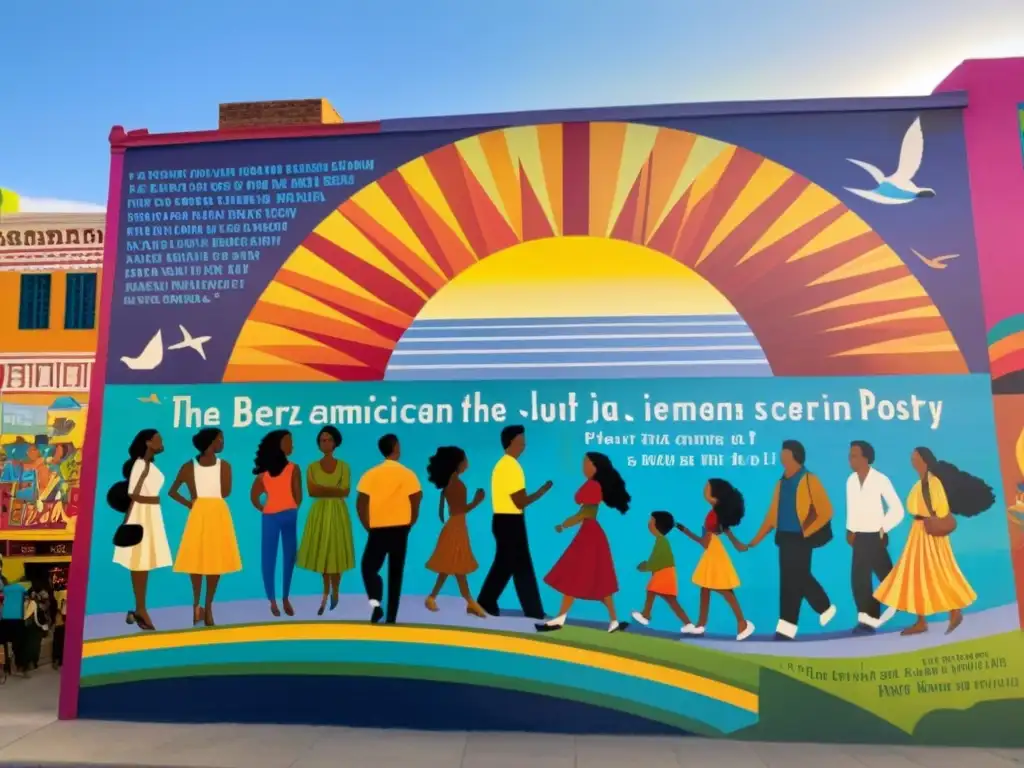 Un mural vibrante y multicolor de la poesía iberoamericana, en el corazón de la ciudad, donde la traducción enriquece la poesía iberoamericana