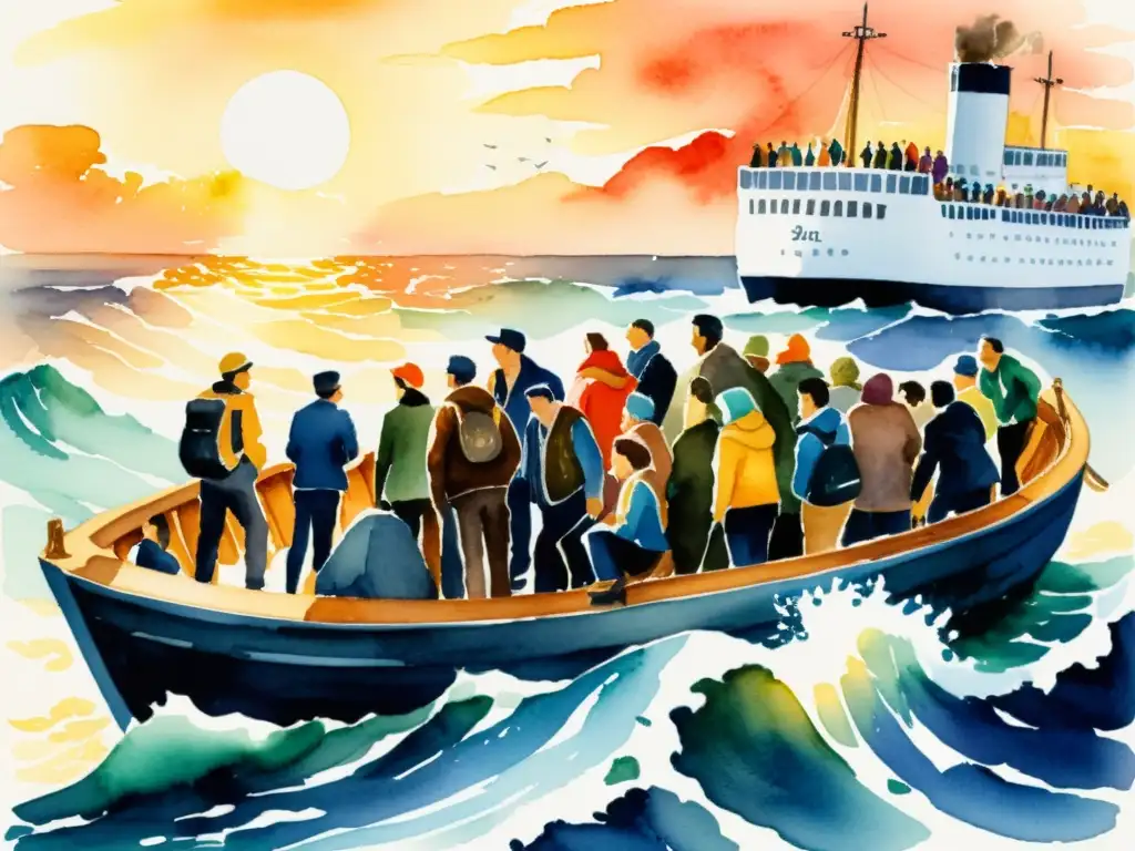 Una poesía visual de migración europea hacia América