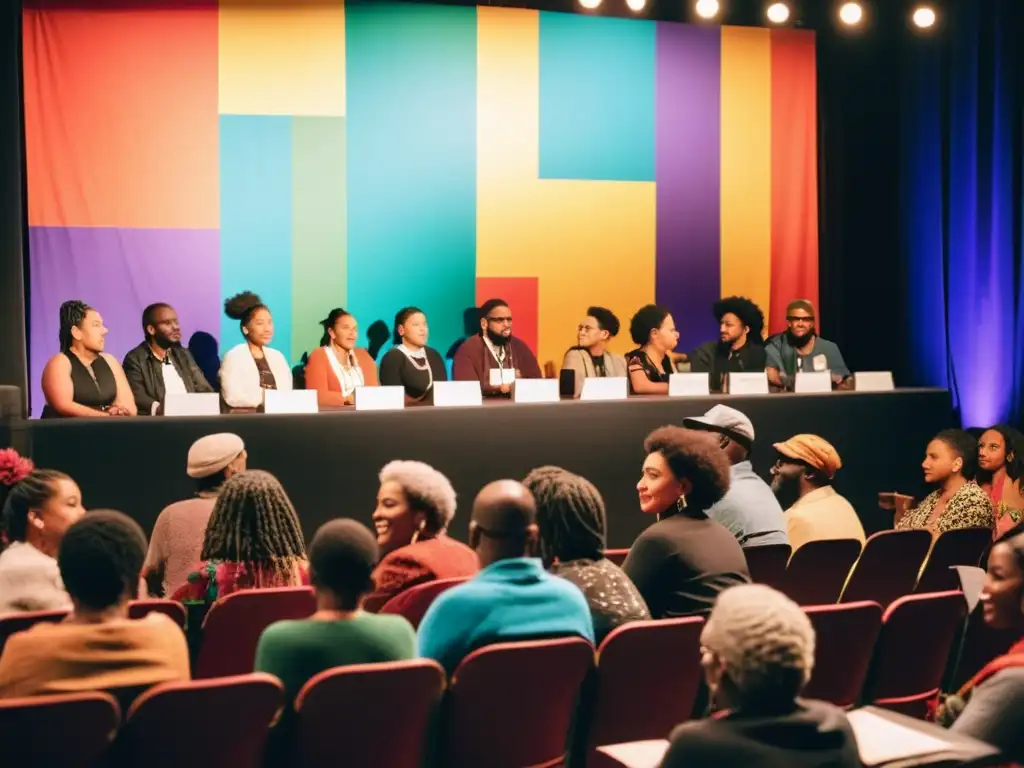 Poetas diversos participan con pasión en un slam de poesía inclusivo, reflejando la inclusión en la poesía contemporánea