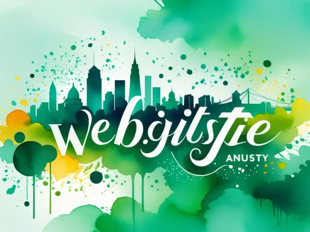 Sitio web poético en ciudad vibrante Ilustración acuarela de sitio web poético en ciudad vibrante, posicionar evento poético mundo digital