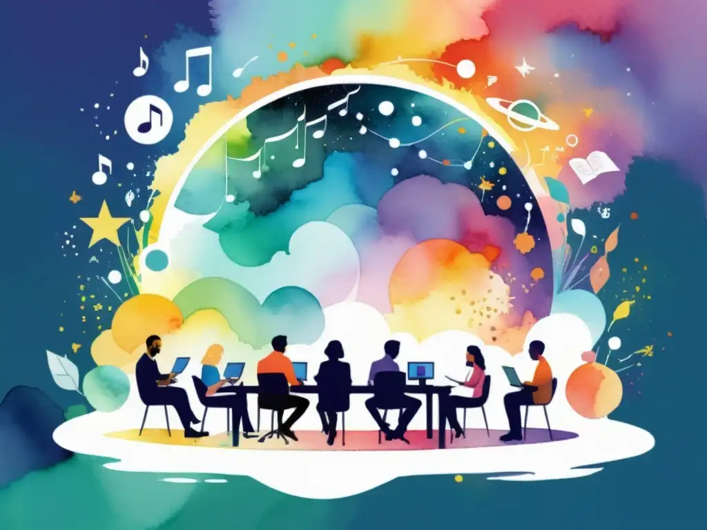 Un vibrante collage de poetas experimentando con multimedia en revistas poesía formato multimedia aceptan