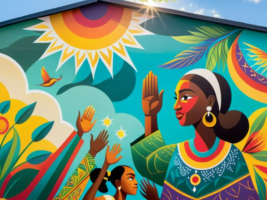 Un vibrante mural urbano captura la diversidad y la solidaridad a través del arte, en un homenaje a la poesía como arte de cambio