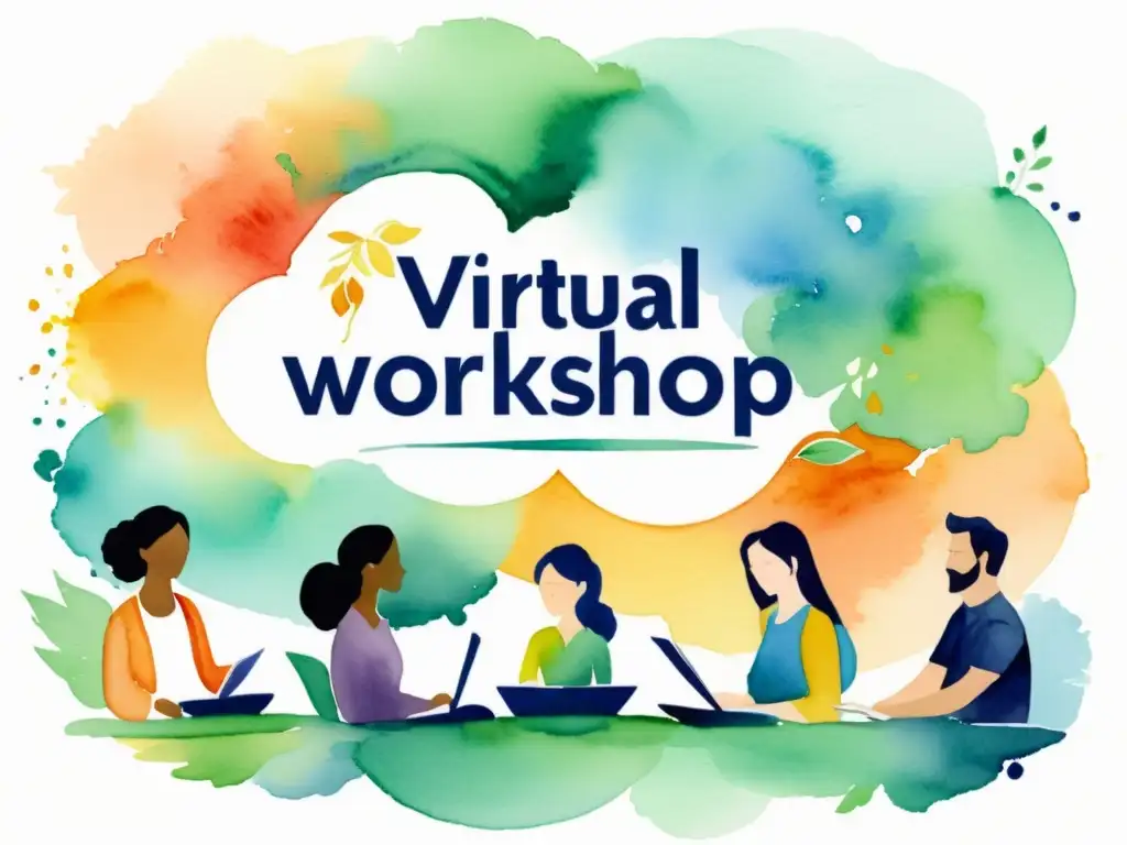 Vibrante taller de poesía virtual con participantes diversos comparten sus obras en un ambiente cálido y colaborativo